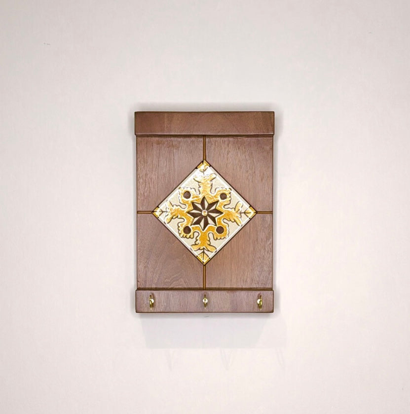 Key Holder Diamond Brown Sunshine